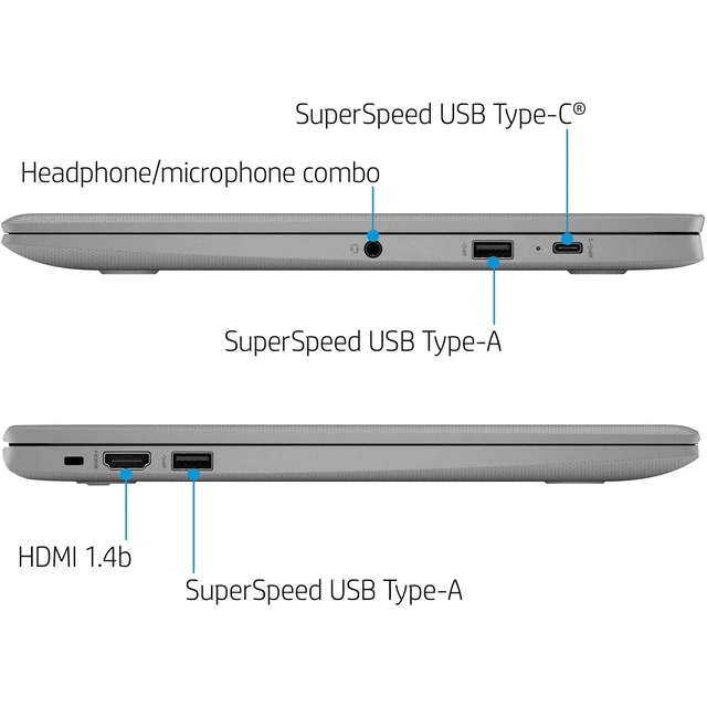 Alt view image 4 of 5 - HP 14a-ne100 Chromebook: 14'' HD, Celeron N4500, 4GB, 64GB eMMC, Chrome OS