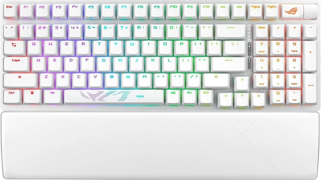 Main image of ASUS ROG Strix Scope II 96 Wireless Gaming Keyboard, Tri-Mode Connect White