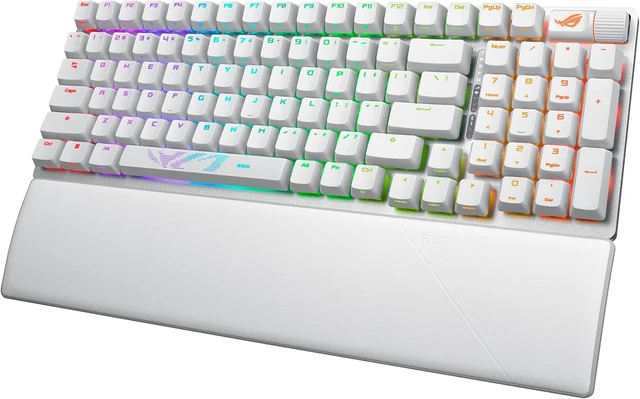 Alt view image 2 of 4 - ASUS ROG Strix Scope II 96 Wireless Gaming Keyboard, Tri-Mode Connect White