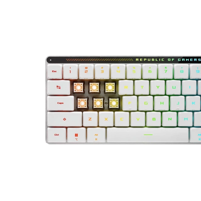 Alt view image 3 of 5 - ASUS ROG Falchion RX Low Profile 65% wireless gaming keyboard