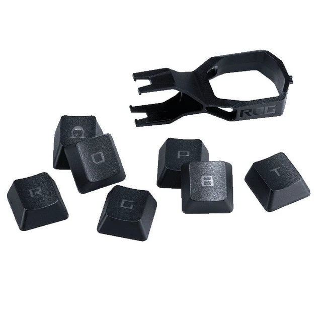 Alt view image 2 of 2 - ASUS ROG PBT Doubleshot Keycaps (AC03) Ultimate RGB Durability Upgrade BlK