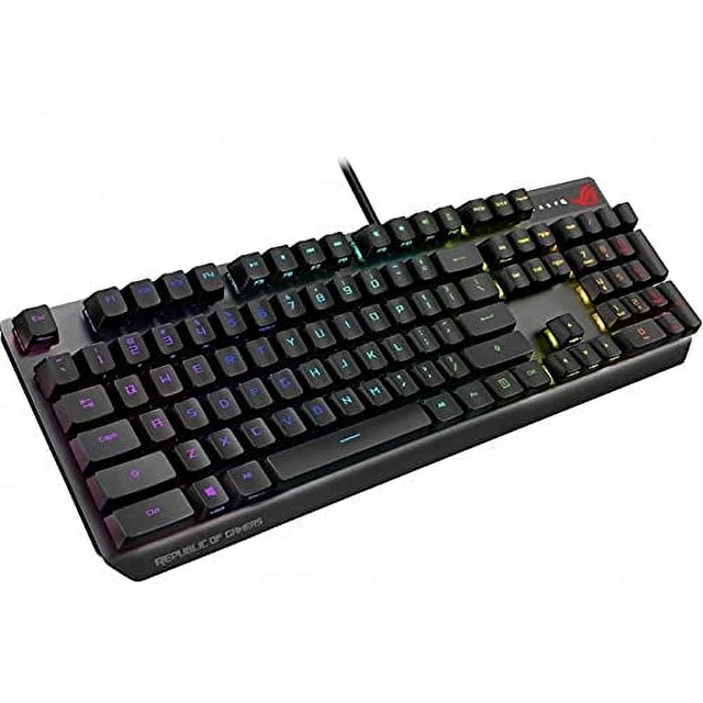 Alt view image 4 of 6 - ASUS ROG Strix Scope RX Mechanical Gaming Keyboard - RX Red Switches - IP57