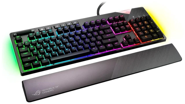 Alt view image 3 of 5 - ASUS ROG Strix Flare Mechanical Gaming Keyboard - Cherry MX Silver Switches