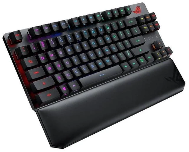 Alt view image 3 of 5 - ASUS ROG Strix Scope RX TKL Wireless Deluxe Gaming Keyboard -Blue Switches