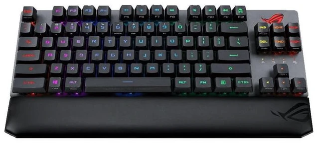 Alt view image 4 of 5 - ASUS ROG Strix Scope RX TKL Wireless Deluxe Gaming Keyboard -Blue Switches