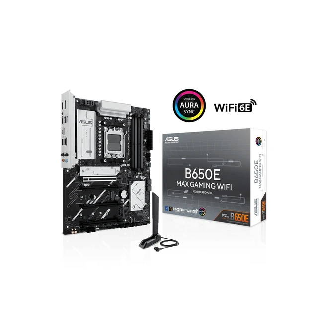 Alt view image 3 of 5 - ASUS B650E MAX GAMING WIFI AM5 Motherboard PCIe 5.0 DDR5