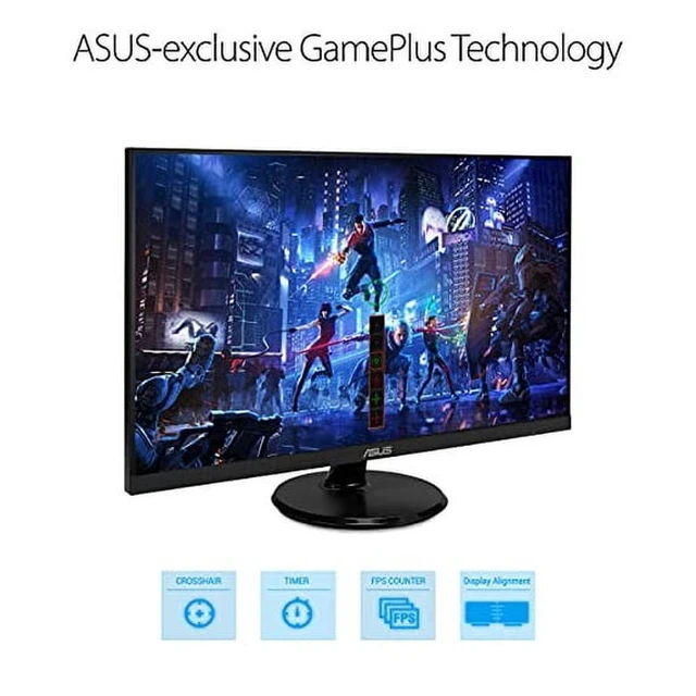 Alt view image 3 of 5 - ASUS VA27DQ 27" FHD Eye Care IPS Monitor | 75Hz 5ms HDMI DP VGA Speakers