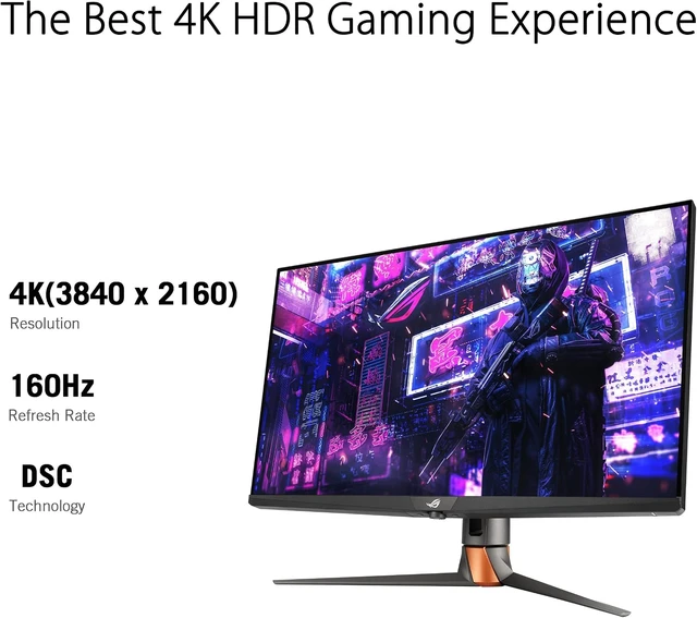 Alt view image 2 of 5 - ASUS ROG Swift 32" 4K Mini LED Gaming Monitor PG32UQXR FreeSync Premium Pro