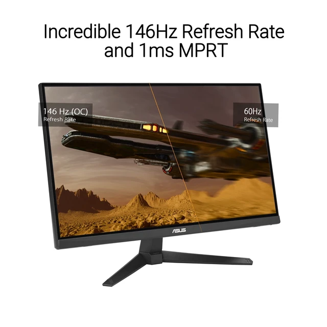 Alt view image 3 of 5 - ASUS TUF VG249QE5A 24-inch Gaming Monitor - 1080p 146Hz 1ms IPS