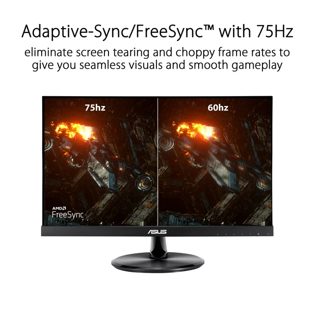 Alt view image 4 of 7 - Asus VP229Q 90LM06B7-B023B0 22 Inches FHD Monitor - Black - IPS - Widescreen - FreeSync - Eye Care - 1920 x 1080 - 100:1 - 5 Milliseconds - 75 Hertz - 250 Nits - LCD