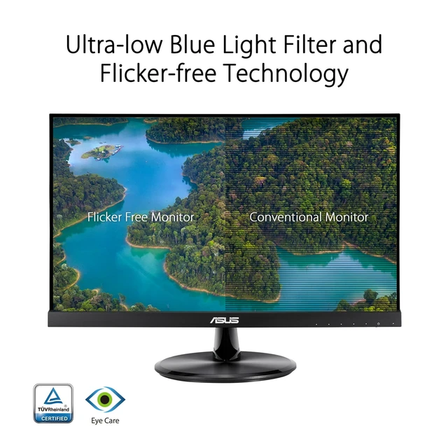 Alt view image 5 of 7 - Asus VP229Q 90LM06B7-B023B0 22 Inches FHD Monitor - Black - IPS - Widescreen - FreeSync - Eye Care - 1920 x 1080 - 100:1 - 5 Milliseconds - 75 Hertz - 250 Nits - LCD