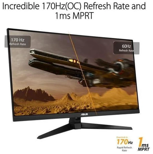 Alt view image 2 of 5 - ASUS TUF Gaming 32" Curved Monitor VG32AQA1A -1440p -170Hz 1ms HDR FreeSync