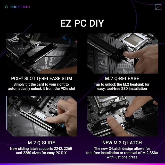 Alt view image 5 of 5 - ASUS ROG Strix X870-F Gaming WiFi Motherboard