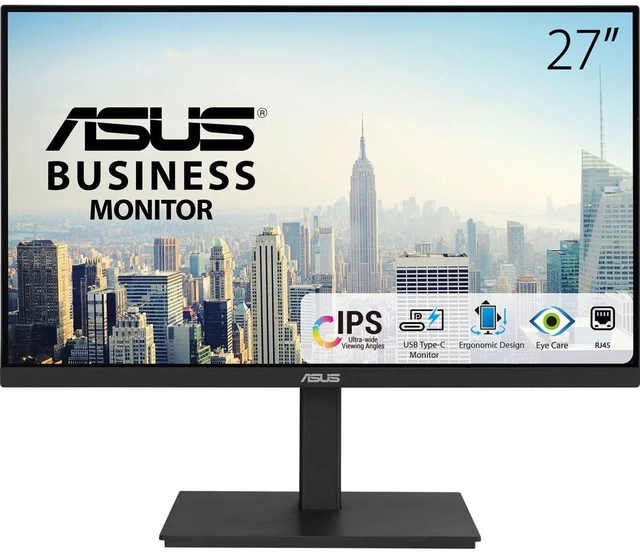 Main image of ASUS 27" USB-C Docking Monitor VA27ECPSN - FHD IPS, RJ45, Built-in Speakers