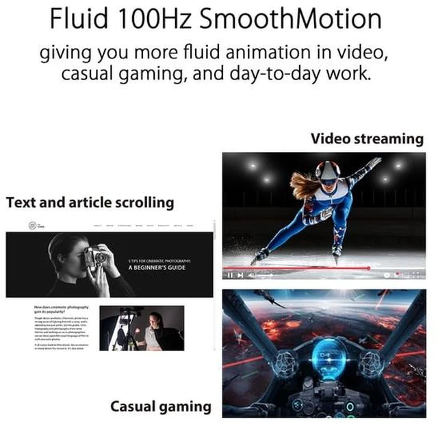 Alt view image 3 of 5 - ASUS 24" 100Hz IPS Gaming Monitor (VZ24EHF) - 1ms Full HD - Ultra-Slim