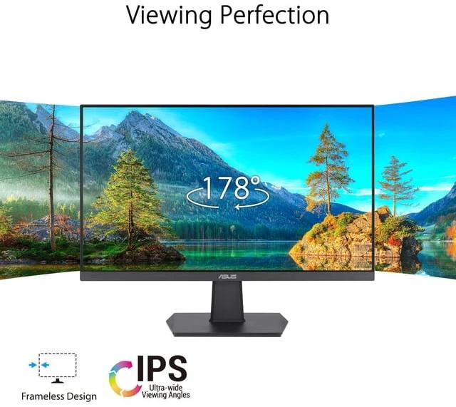 Alt view image 2 of 5 - ASUS 24" 100Hz IPS Gaming Monitor (VZ24EHF) - 1ms Full HD - Ultra-Slim