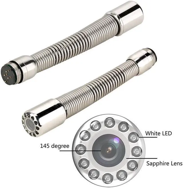 Alt view image 6 of 7 - IPS HD DVR Sewer Pipe Inspection Camera 9 Inch Pipe Industrial Camera Self-Leveling 512HZ Locator Pipe Inspection Camera Endoscope 40M Pipe Inspection Camera 7MM fiberglass wire