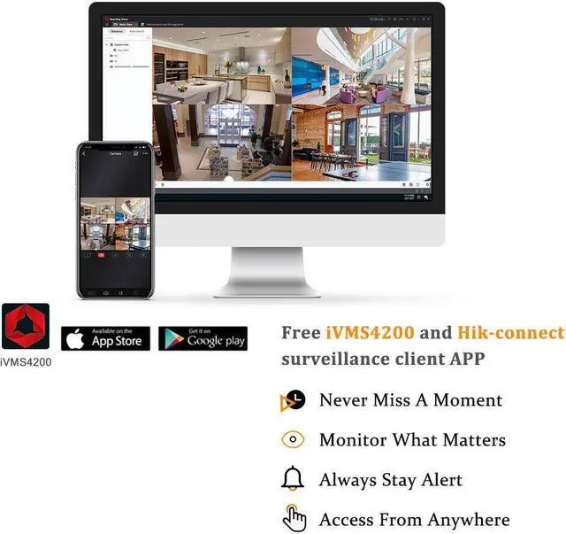 Alt view image 4 of 7 - DS-2CV2041G2-IDW 4MP WiFi 2-Way Audio WDR Fixed Bullet IP Camera 2.8mm