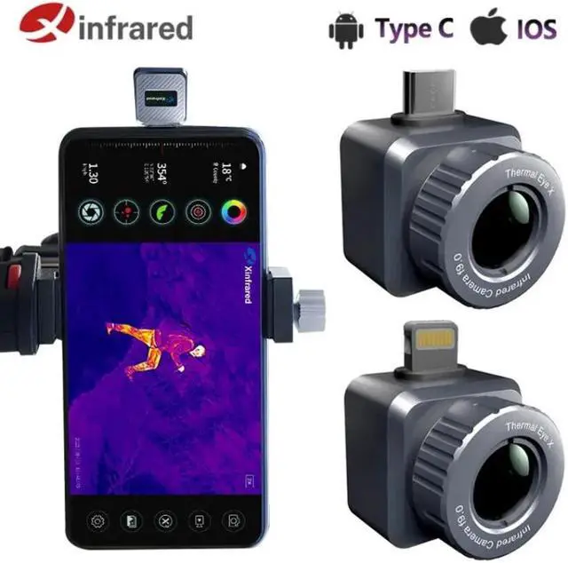 Main image of Infiray X2/XH09 Thermal Imaging Camera Hunting Imager Nspection for Android IOS