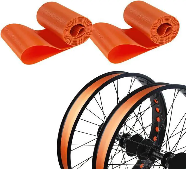 Alt view image 2 of 7 - Maxfoot 26 Inch Rim Strip Rim Tape Fat Tire Tyre Liner PVC Inner Tube Cushion Protector Anti Puncture for Bike Bicycle Cycling Accessories 2PCS