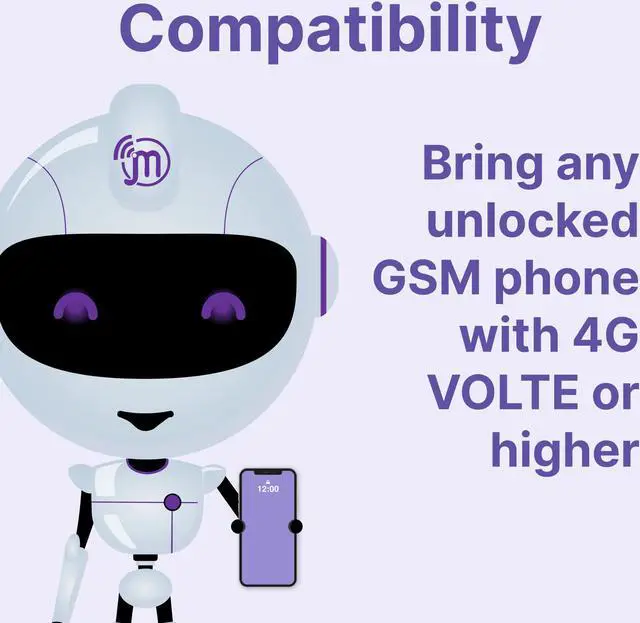 Alt view image 5 of 7 - Jethro Mobile [30 Days] USA Prepaid Sim Card with Unlimited Talk & Text Data (3GB 5G/4G LTE) - Nano Micro Standard 3 in 1