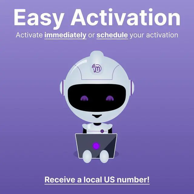 Alt view image 3 of 6 - Jethro Mobile [45 Days] USA Prepaid Sim Card with Unlimited Talk & Text, Data - Nano Micro Standard 3 in 1 Activation Kit