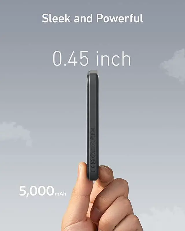 Alt view image 3 of 6 - Anker 621 Magnetic Battery (MagGo), 5000mAh Magnetic Wireless Portable Charger with USB-C Cable, Only Compatible with iPhone 14/14 Pro/14 Pro Max, 13/12 Series