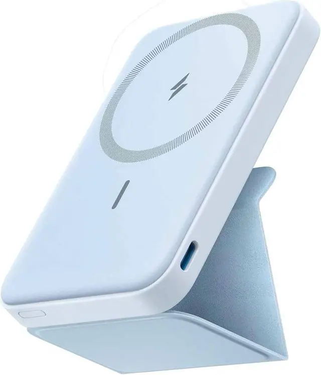 Main image of Anker 622 Magnetic Battery (MagGo) Upgraded Version, 5,000mAh Foldable Magnetic Wireless Portable Charger and USB-C (On The Side), Only for iPhone 14/13/12 Series
