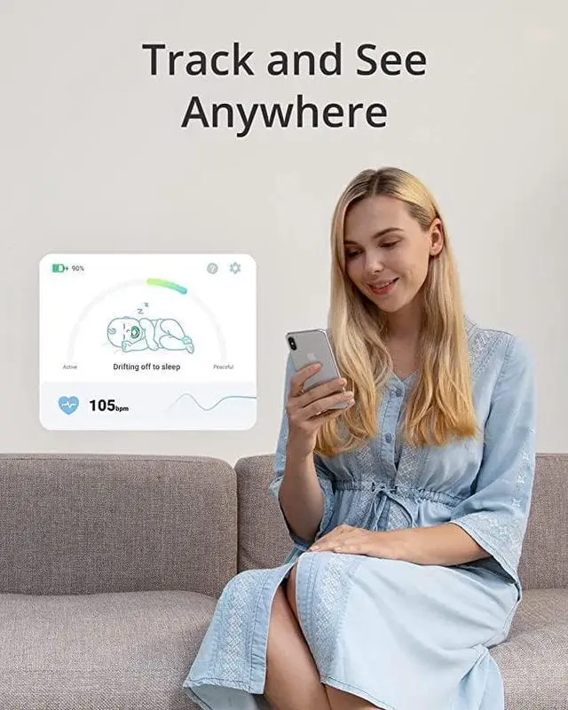 Alt view image 7 of 7 - eufy Baby Smart Sock, Track Sleep Patterns and Heart Rate, Smart Baby Monitor, for Babies 0-18 Months, Use for 24 Hours