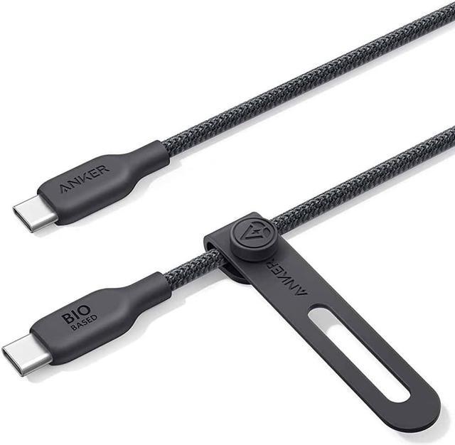 Anker USB C to USB C Cable (240W, 3 ft), Bio-Braided USB C Charger Cable
