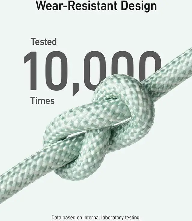 Alt view image 5 of 6 - Anker USB C to USB C Cable (240W, 6ft), Bio-Braided USB C Charger Cable, Fast Charge for iPhone 15/15 Pro, MacBook Pro 2020, iPad Pro 2020, iPad Air 4, Samsung Galaxy S23+/S23 Ultra (Natural Green)