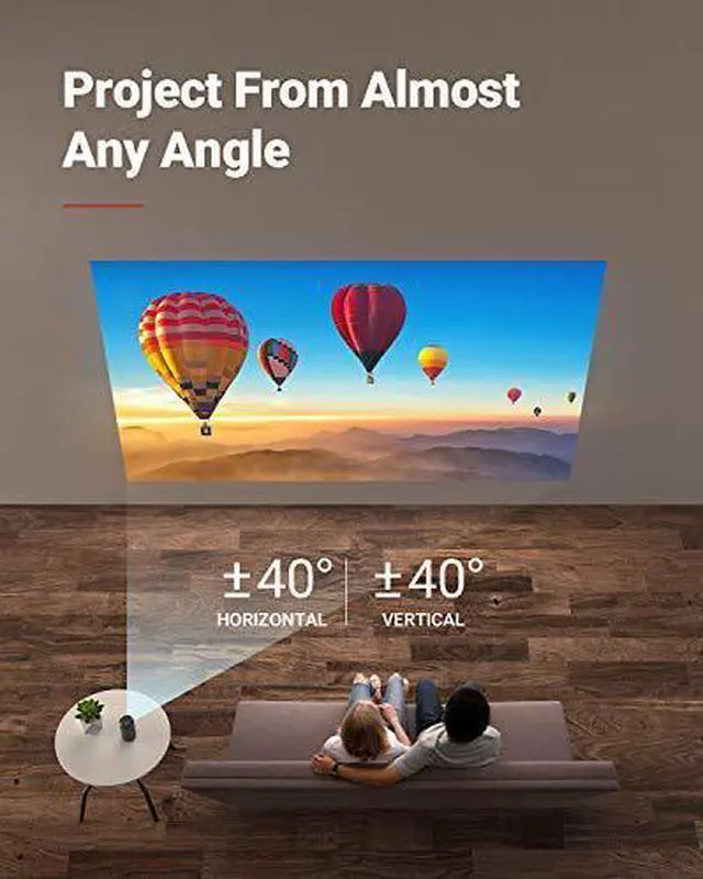 Alt view image 4 of 7 - Anker Nebula Capsule Max, Pint-Sized Wi-Fi Mini Projector, 200 ANSI Lumen Portable Projector, 8W Speaker, Movie Projector, 100 Inch Picture, 4-Hour Video Playtime, Outdoor Projector—Watch Anywhere