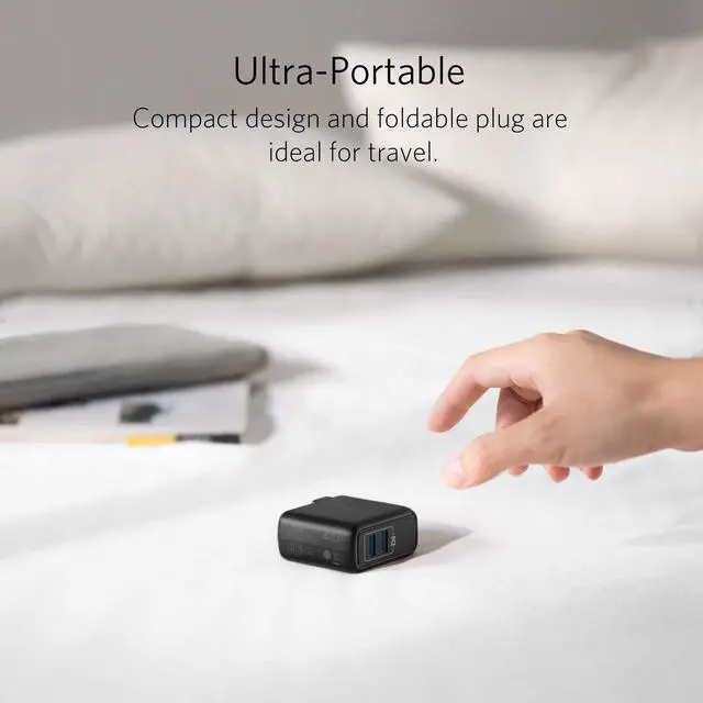 Alt view image 3 of 7 - Anker Elite Dual Port 24W Wall Charger, PowerPort 2 with PowerIQ and Foldable Plug , USB Charger for iPhone 11/Xs/XS Max/XR/X/8/7/6/Plus, iPad Pro/Air 2/Mini 3/Mini 4, Samsung S4/S5, and More