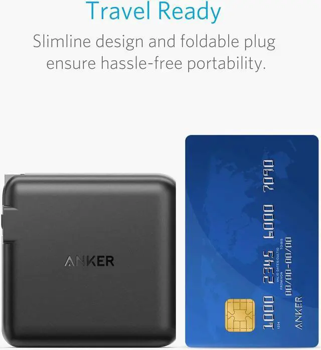 Alt view image 3 of 7 - Anker Quick Charge 3.0 43.5W 4-Port USB Wall Charger, PowerPort Speed 4 for Galaxy, Note, LG, HTC , Nexus, with PowerIQ for iPhone, iPad, and More