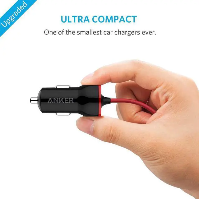 Alt view image 6 of 7 - iPhone Car Charger, Anker 12W 5V Lightning Car Charger [Mfi-Certified], PowerDrive Car Charger with 3ft Apple Certified Cable, for iPhone XS/Max/XR/X/8/7/6/Plus, iPad Pro/Air 2/Mini, and More
