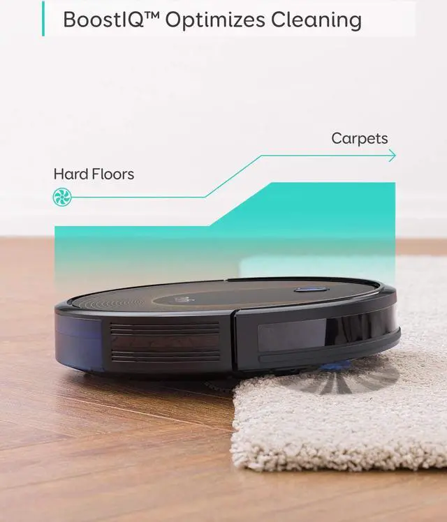 Alt view image 5 of 6 - eufy [BoostIQ] RoboVac 30C, Robot Vacuum Cleaner, Wi-Fi, Super-Thin, 1500Pa Suction, Boundary Strips Included, Quiet, Self-Charging Robotic Vacuum Cleaner
