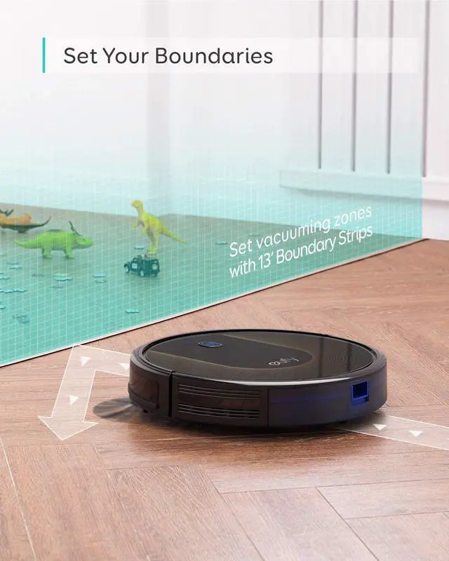 Alt view image 6 of 6 - eufy [BoostIQ] RoboVac 30C, Robot Vacuum Cleaner, Wi-Fi, Super-Thin, 1500Pa Suction, Boundary Strips Included, Quiet, Self-Charging Robotic Vacuum Cleaner