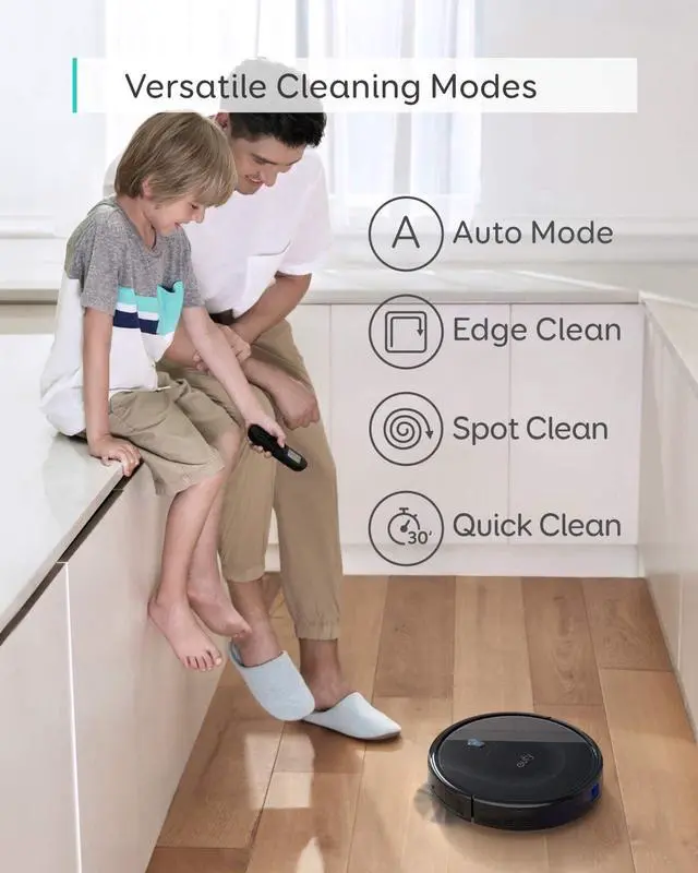 Alt view image 6 of 7 - eufy by Anker, BoostIQ RoboVac 11S MAX, Robot Vacuum Cleaner, Super-Thin, 2000Pa Super-Strong Suction, Quiet, Self-Charging Robotic Vacuum Cleaner, Cleans Hard Floors to Medium-Pile Carpets, Black