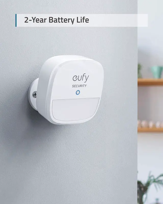 Alt view image 4 of 14 - eufy Security Home Alarm System Motion Sensor, 100° Coverage, 30ft Detection Range, 2-Year Battery Life, Adjustable Sensitivity, Requires eufy Security HomeBase, Links with HomeBase-Connected Devices
