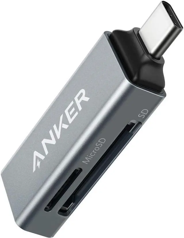 Main image of Anker SD Card Reader, 2-in-1 USB C Memory Card Reader for SDXC, SDHC, SD, MMC, RS-MMC, Micro SDXC, Micro SD, Micro SDHC Card, and UHS-I Cards