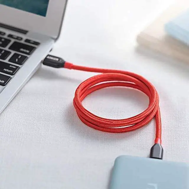 Alt view image 6 of 7 - USB Type C Cable, Anker Powerline+ USB C to USB 3.0 Cable (3ft), High Durability, for Samsung Galaxy Note 8, S8, S8+, S9, MacBook, Sony XZ, LG V20 G5 G6, HTC 10, Xiaomi 5 and More