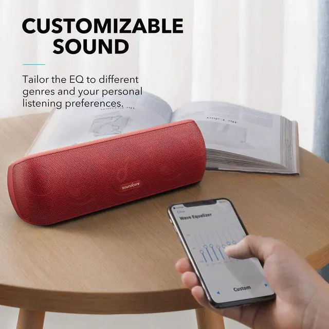 Alt view image 7 of 7 - Anker Soundcore Motion+ Bluetooth Speaker with Hi-Res 30W Audio, Extended Bass and Treble, Wireless HiFi Portable Speaker with App, Customizable EQ, 12-Hour Playtime, IPX7 Waterproof, and USB-C