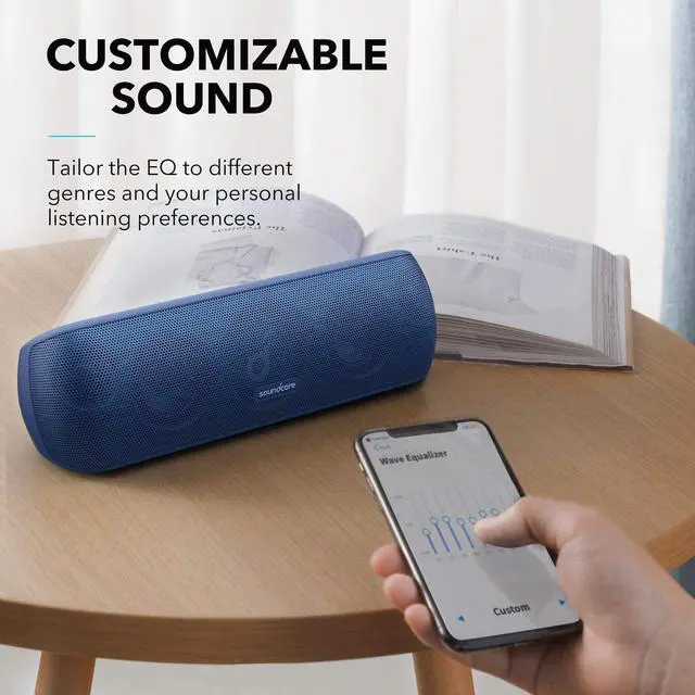 Alt view image 7 of 7 - Anker Soundcore Motion+ Bluetooth Speaker with Hi-Res 30W Audio, Extended Bass and Treble, Wireless HiFi Portable Speaker with App, Customizable EQ, 12-Hour Playtime, IPX7 Waterproof, and USB-C