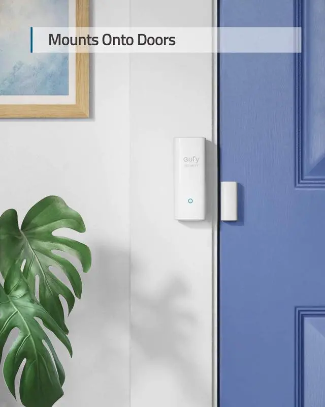 Alt view image 5 of 7 - eufy Security Entry Sensor, Detects Opened and Closed Doors or Windows, Sends Alerts, Triggers Siren, 2-Year Battery Life, Requires eufy Security HomeBase, Links with HomeBase-Connected Devices