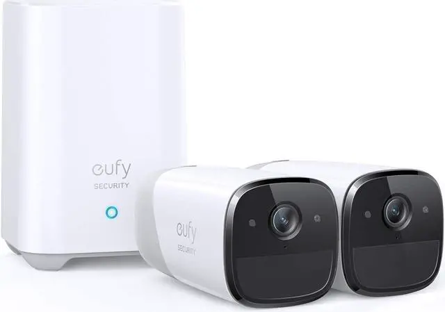 Main image of eufy Security, eufyCam 2 Pro Wireless Home Security Camera System, 365-Day Battery Life, HomeKit Compatibility, 2K Resolution, IP67 Weatherproof, Night Vision, 2-Cam Kit, No Monthly Fee