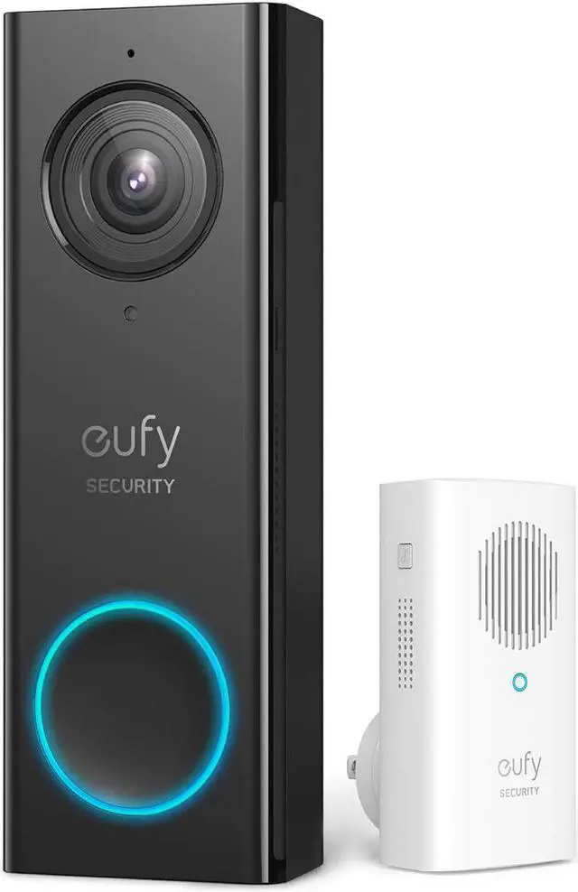 Main image of eufy Security Wi-Fi Video Doorbell, 2K Resolution, Real-Time Response, No Monthly Fees, Secure Local Storage, Free Wireless Chime (Requires Existing Doorbell Wires, 16-24 VAC, 30 VA or above)