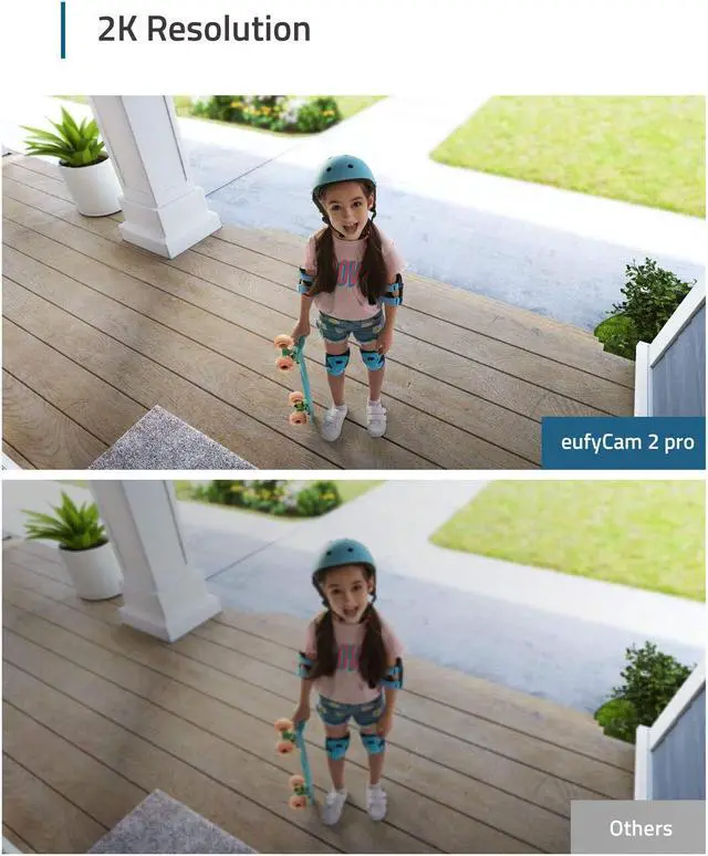 Alt view image 2 of 7 - eufy Security, eufyCam 2 Pro Wireless Home Security Add-on Camera, 2K Resolution, Requires HomeBase 2, 365-Day Battery Life, HomeKit Compatibility, IP67 Weatherproof, Night Vision, No Monthly Fee