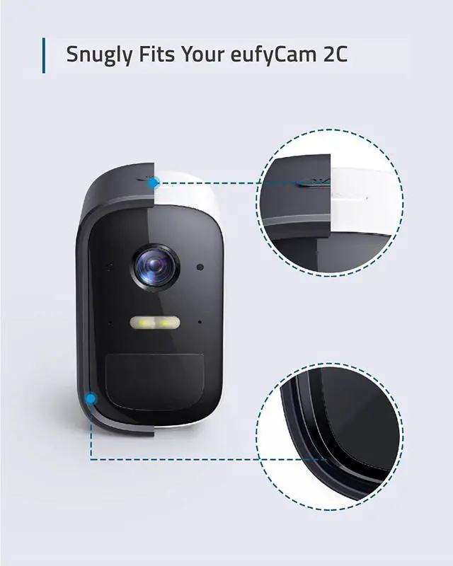 Alt view image 3 of 6 - eufy Security eufyCam 2C Skin (2-Pack), Protective Silicone Casing for eufyCam 2C, Easy to Install, Protection Against UV Rays and Rain