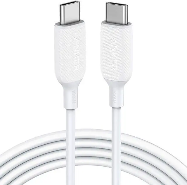 Main image of USB C Cable 100W 6ft, Anker Powerline III USB C to USB C Charger Cable 2.0, Type C Charging Cable for MacBook Pro 2020, iPad Pro 2020, iPad Air 4, Galaxy S20 Plus S9 S8, Pixel, Switch, LG V20
