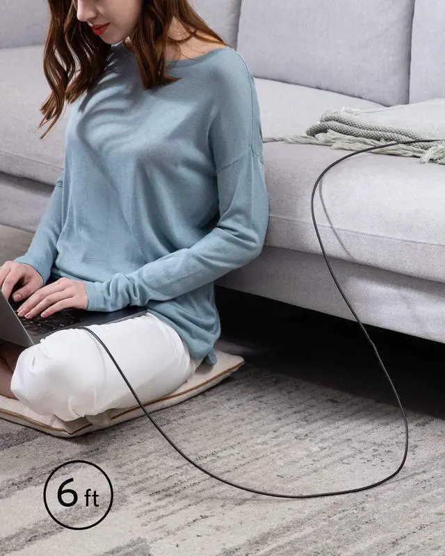 Alt view image 7 of 7 - USB C Cable 100W 6ft, Anker Powerline III USB C to USB C Charger Cable 2.0, Type C Charging Cable for MacBook Pro 2020, iPad Pro 2020, iPad Air 4, Galaxy S20 Plus S9 S8, Pixel, Switch, LG V20